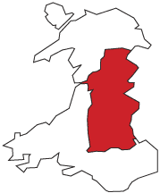 Map of Wales